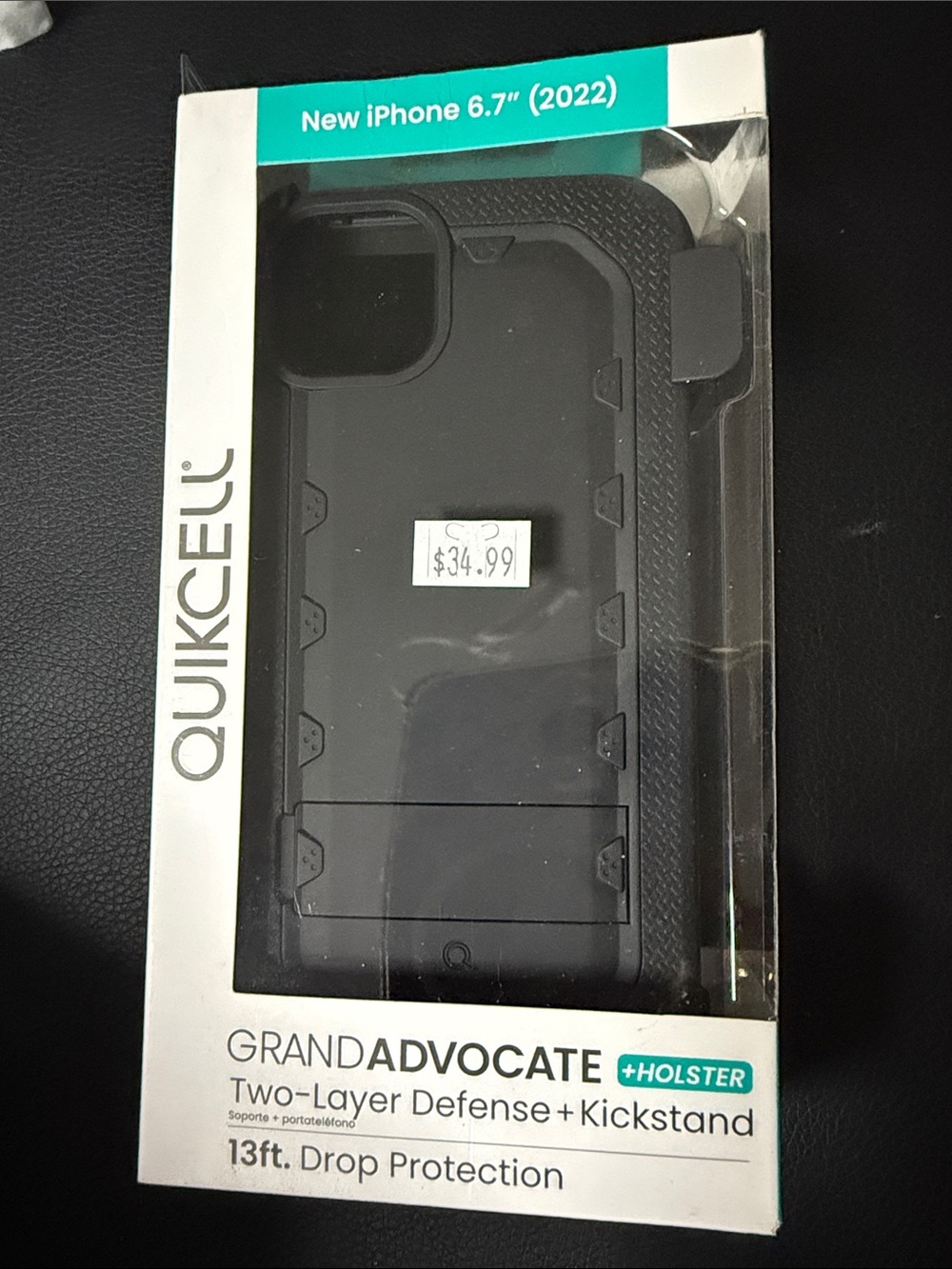 iPhone 14 Pro Max / iPhone 14 Plus Two-Layer Defense Case with Holster Black